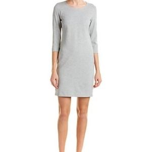 Theory Gray Mini Shift Fixture Ponte Dress Women's Size 6